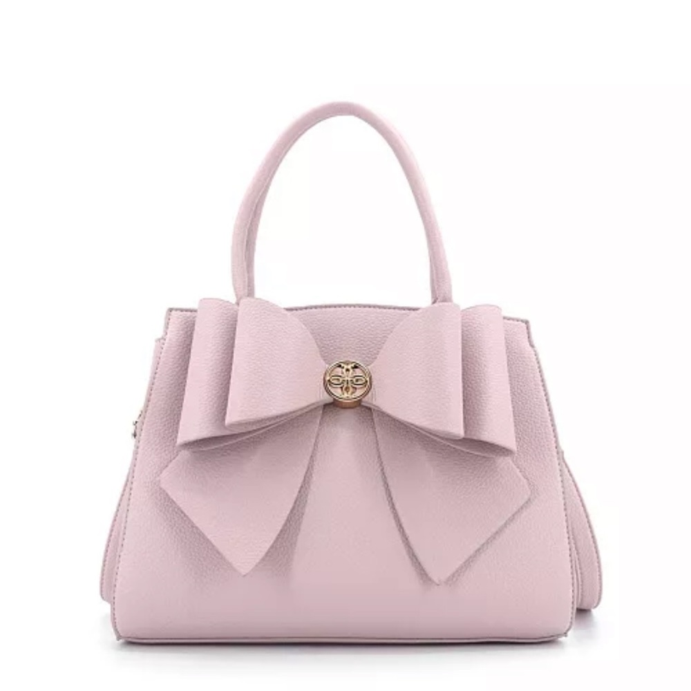 Chic Blush Bow Satchel